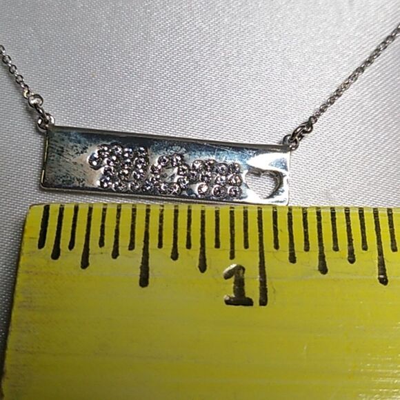 NWT Silver Plated Crystal Collection Swarovski Elements Mom Necklace - Picture 8 of 10